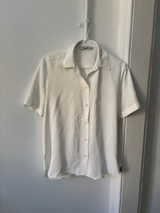 Camisa Zara Blanca Manga Corta