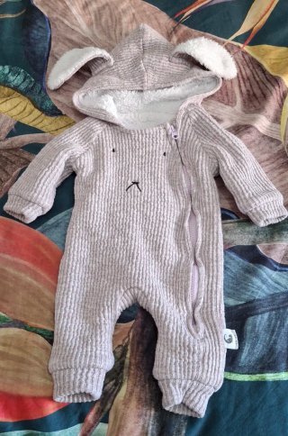 Buzo inviernos bebé niña 0-3 meses con capucha