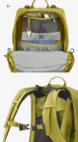 Mochila senderismo 25L verde