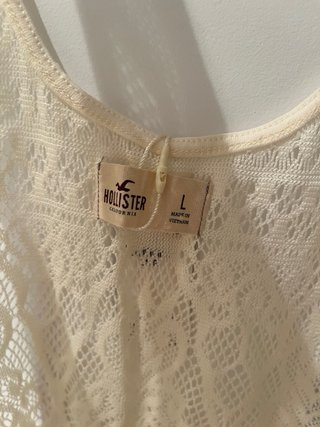 Hollister con etiqueta bonito top con flecos