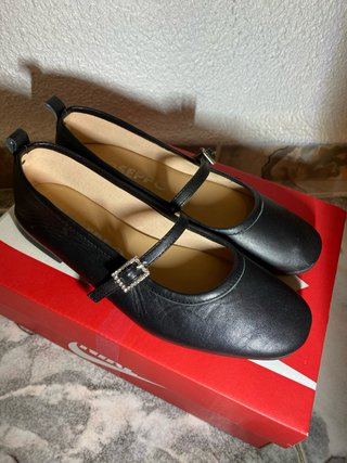 Bailarinas Gioseppo Negras con Hebilla de niña