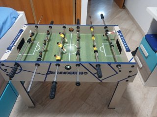 Futbolín para casa con 2 bolas