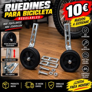 Ruedines Bicicleta Regulables