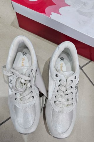 Scarpe bambina bianche con strass