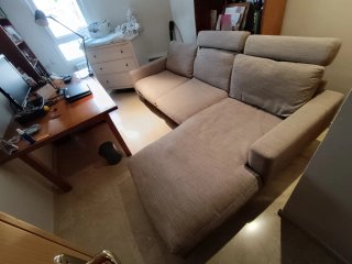 Sofá BoConcept 3 plazas chaise longue