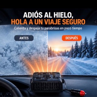 Calefactor Coche 12V Desempañador Parabrisas