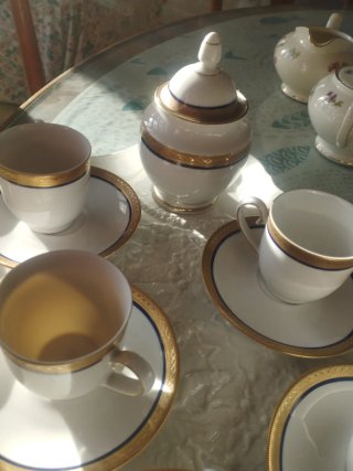 Set 5 tazzine da caffè in porcellana