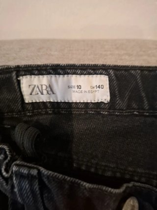 Tejanos Cargo Zara negros desgastados