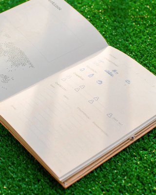 Cuaderno de viaje interactivo artesanal