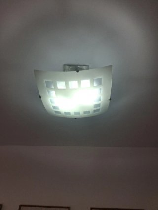 Lámpara de techo moderna cristal y metal