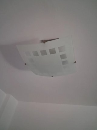 Lámpara de techo moderna cristal y metal