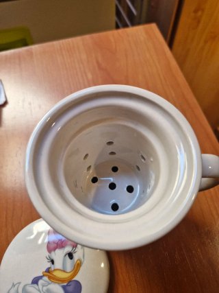 Taza de cerámica Daisy con tapa