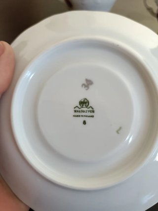 Juego de té porcelana floral