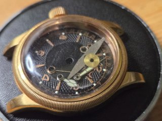 Reloj Oris Pointer Big Crown Dorado 7543