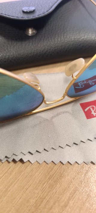 Ray-Ban Aviator RB3025 Cristal Azul Dorado NUEVAS