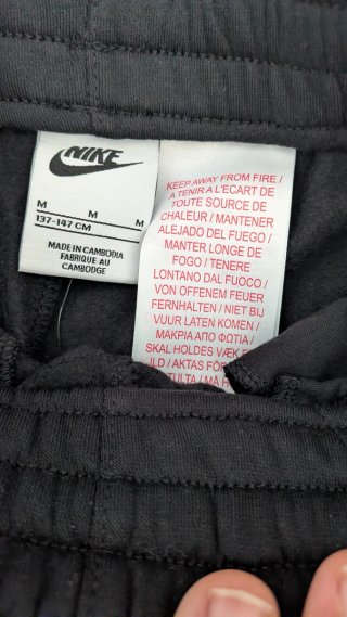 Pantalón de chándal Nike negro niño/a
