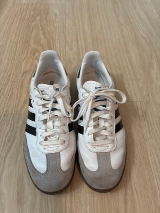 Zapatillas Adidas Samba Gris y Blanco