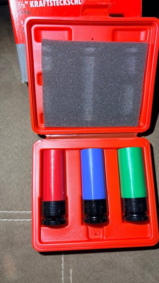Juego vasos impacto llantas aluminio 1/2