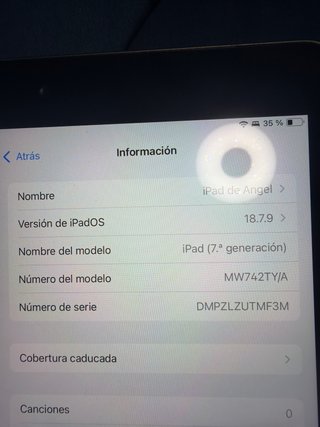 iPad 7ª Gen 32GB Wifi Plata