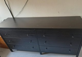 Cómoda amplia 6 cajones madera