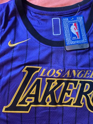 Maglia NBA Lebron James Lakers 23 Viola