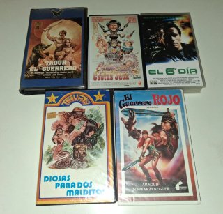 Lote 5 Películas VHS: Acción y Aventura