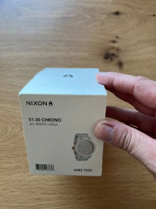 Reloj Nixon 51-30 Chrono Blanco/Dorado