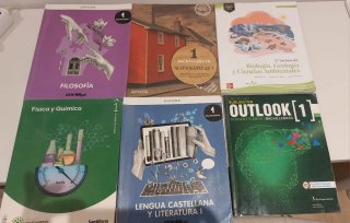 Lote de libros 1° bachillerato. Buen estado.