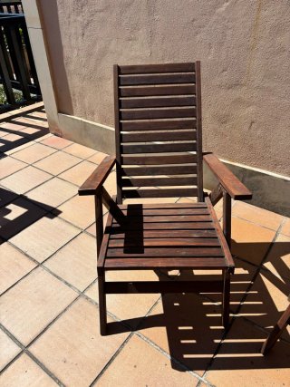 2 Sillas de Exterior de Madera