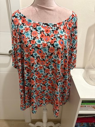 Blusón estampado floral talla única