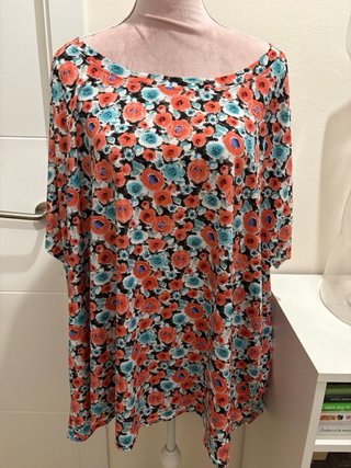 Blusón estampado floral talla única