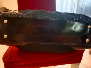Borsa Gai Mattiolo Tessuto Vernice