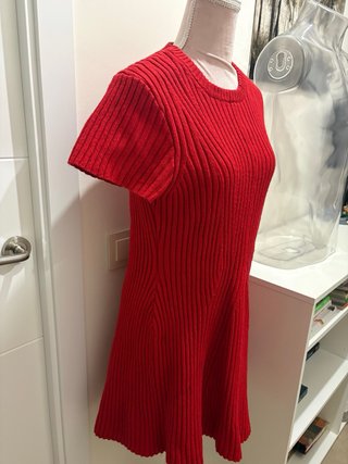 Vestido rojo de punto