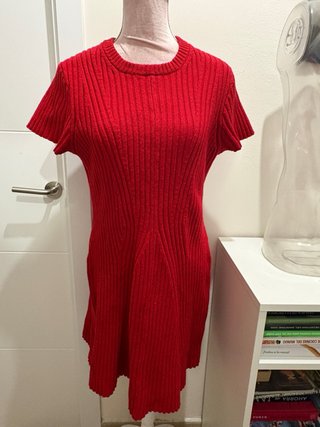 Vestido rojo de punto
