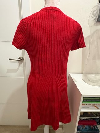 Vestido rojo de punto