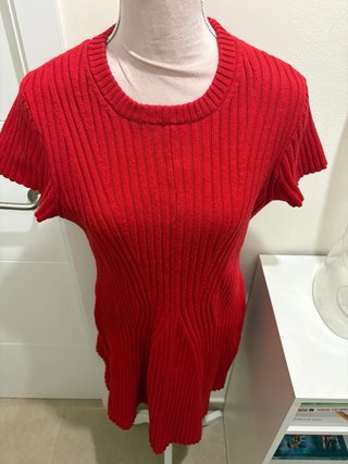 Vestido rojo de punto