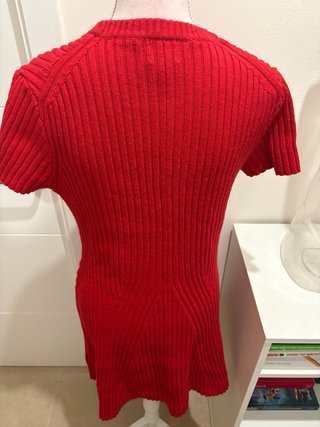 Vestido rojo de punto