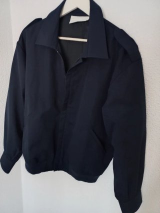Cazadora de trabajo azul marino