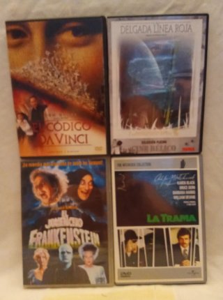 4 Películas DVD: El Código Da Vinci, La Trama, etc