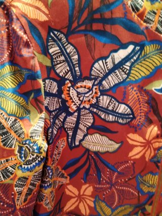Blusón satinado Promod estampado floral T.S