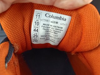 Zapatillas Columbia trekking grises y naranjas