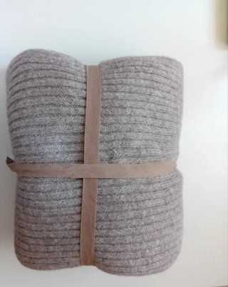 Manta Plaid a quadri in tessuto