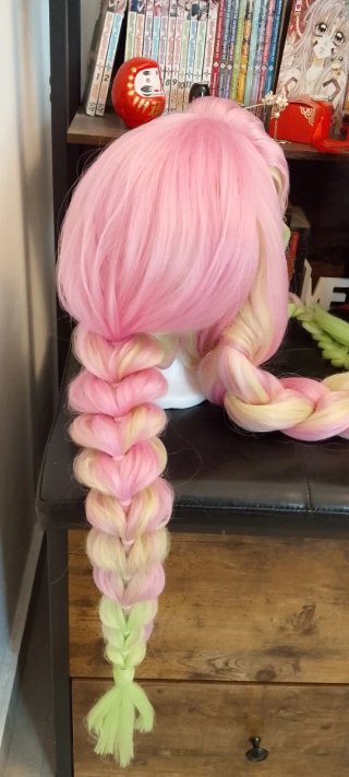 Parrucca Cosplay Mitsuri Kanroji