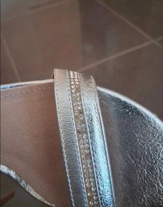 Sandalias Liberta Piel Talla 39 Plata