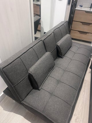 Sofá Cama Gris Tela