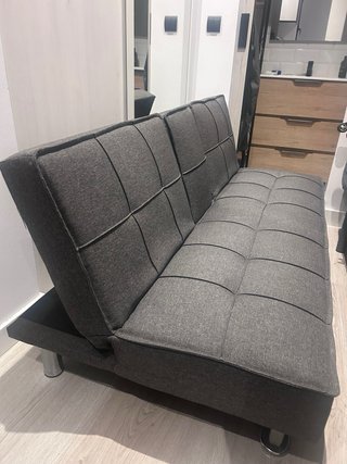 Sofá Cama Gris Tela