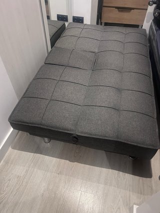 Sofá Cama Gris Tela