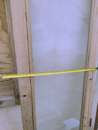 Pareja puertas vidrieras madera