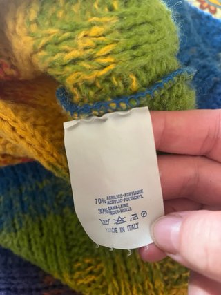 Maglione di lana taglia XL multicolor usato