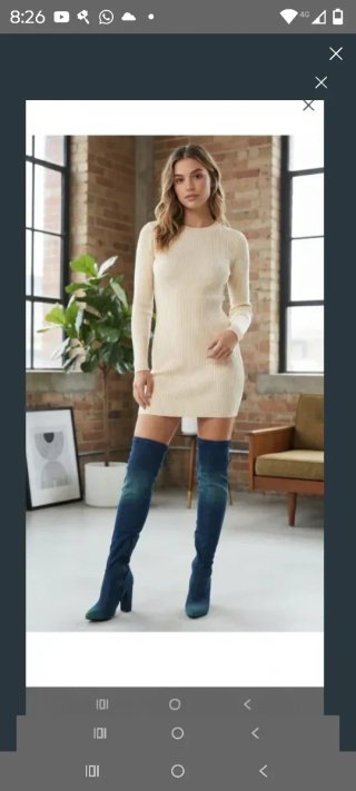 Botas altas azules